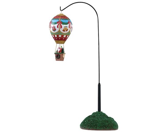 Lemax Holiday Cheer Hot Air Balloon Animated Table Accent Battery Operated 4.5V #84389